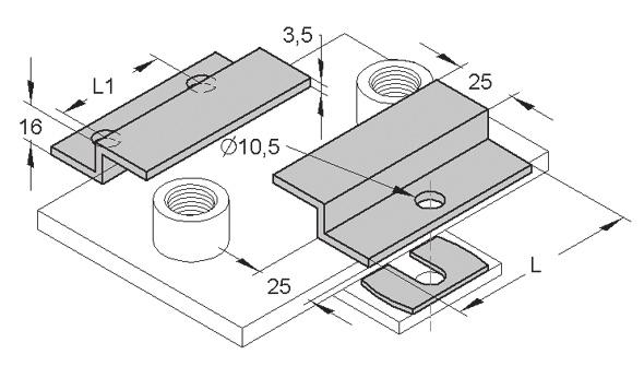 csúszólaphoz 305 x 50 x 5 285 0779570 csúszóelem axial-radiál elmozdulási irányok: - axiális = tengely - radiális= sugár Csúszólap sugár-tengelyirányú A MEFA csúszólemezekkel alkalmazva egy