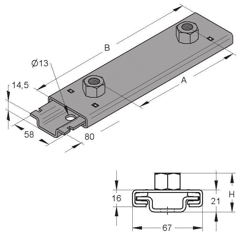 típus csatlakozás A H súly cikkszám GL 100 1 x M10 35 0,502 0770524 1 x M12 37 0,512 0770532 1 x M16 36 0,534 0770559 1 x 1/2" 36 0,519 0770605 GL 100 hevederrel 1 x M10 40 0,719 0770528 1 x M12 42