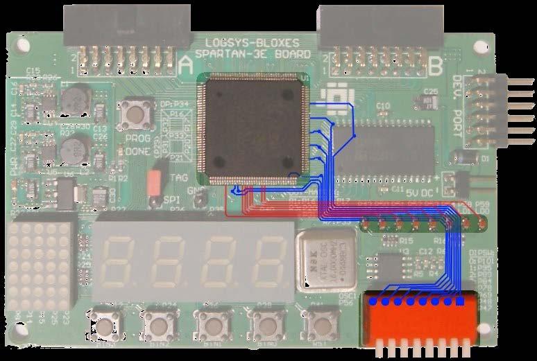 8 db LED vezérlése