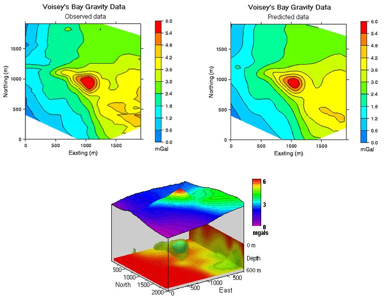 3D inverzió terepi gravitációs adatokon