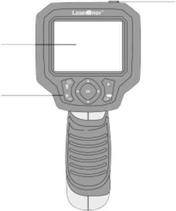 Funkciók/alkalmazás Ez a Videoinspektor színes videóképeket továbbit egy mikrokamera segítségével az LCD-re, a nehezen hozzáférhető helyek