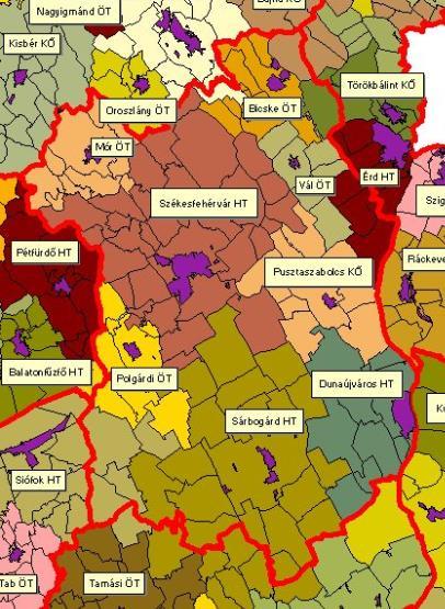 Fejér megye Terület: 4358,45km 2 Népesség: 425 847fő Járások 9 száma: Települések száma: 108 14.