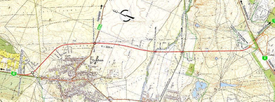 8. sz. főút Székesfehérvár Veszprém közötti szakasz Kapcsolódó fejlesztések 82. sz. út Gyulafirátót elkerülő 6,5km, 2x1 sáv új nyomvonalon Engedélyezési terv elkészült, építési engedély folyamatban 2011.