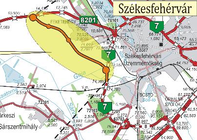 8. sz. főút Székesfehérvár Veszprém közötti szakasz Székesfehérvár Nyugat elkerülő III.