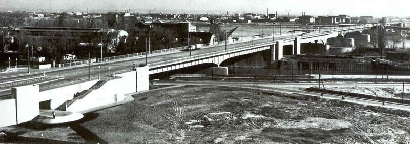 Árpád-híd első ütemű kiépítése 1955-2008 Újpesti vasúti-híd