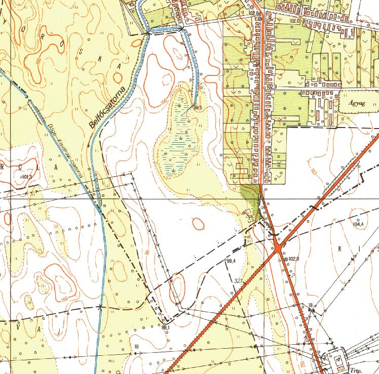 módosításához A terület topográfiai