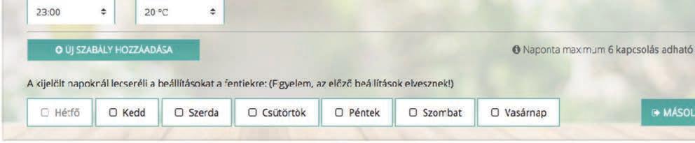 mérésklet hozzáadásához kattintson az ÚJ SZABÁLY HOZZÁADÁSA gombra.