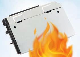 Az es kültéri egységben lévő panel akár 8 C hőérséklet ellett is el, a tűzálló elektroos dobozon belül.