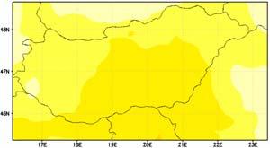 1990, 2021 2050 és 2071 2100 időszakra.