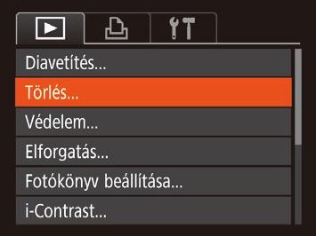 Képek törlése Videók Egyszerre egy felesleges képet választhat ki törlésre. Legyen körültekintő a képek törlésekor, mert a törölt képek nem állíthatók vissza.