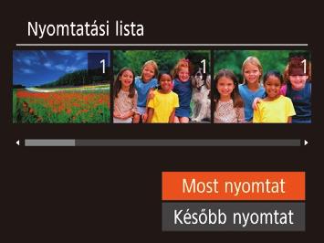 Képek hoáadása a fotókönyvhöz Az összes kép törlése a nyomtatási listáról Az Egyes képek beállítása nyomtatásra című rész (= 89) 1.