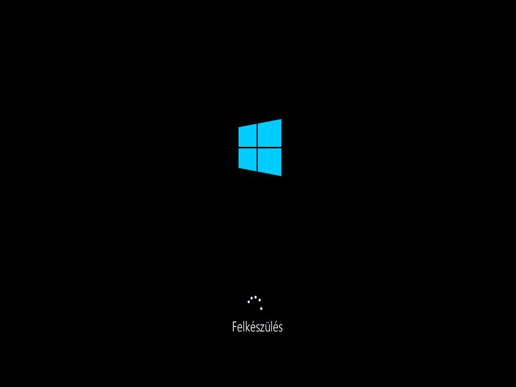 2. ÜZEMBE HELYEZÉS FOLYAMATA A számítógép bekapcsolását követően, elindul a Windows 10 operációs rendszer betöltése, mely néhány percet