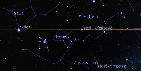 féltekéről jobban látható volt,
