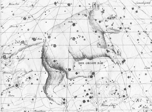 Ptolemaiosz: megformálatlan csillagok (2 db) az UMa mellett Plancius