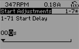 Programozás VLT AutomationDrive FC 301/302 2 2.1.12 Adatérték módosítása Ha a kiválasztott paraméternek számértéke van, azt a [ ] és [ ], valamint a [ ] és [ ] navigációs gombokkal módosíthatja.