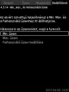 Magyar (HU) 8.7.35 Kimeneti jel (4.3.10.1-4.3.10.3) 8.7.36 Számláló bemenetek (4.3.11) 88. ábra Kimeneti jel Az alábbi paraméterekből választhat.