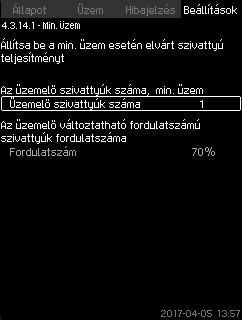 8.7.38 Min. üzem (4.3.14.1) 8.7.39 Max. üzem (4.3.14.2) Magyar (HU) 91. ábra Min.