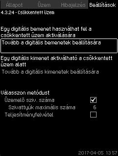 8.7.45 Csökkentett üzem (4.3.