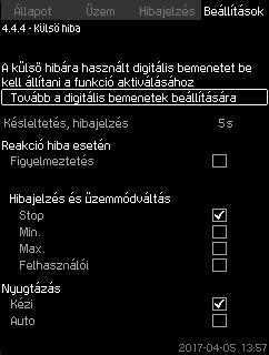 Magyar (HU) 8.7.55 Külső hiba (4.4.4) 8.7.56 Határ 1 átlépve (4.4.5-4.4.6) 112.