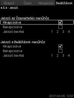 20 napnál hosszabb áramszünet esetén az órát újra be kell állítani. A dátum mint nap, hónap és év állítható be. Az óra beállítható az órák és percek 24 órás formátumban történő kijelzésére.