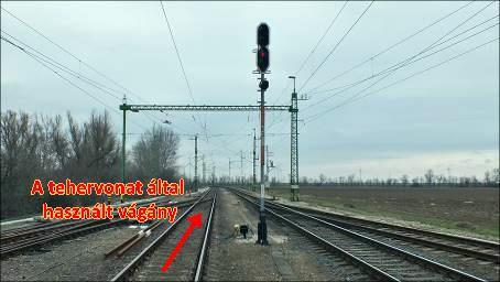 vonat miatt - nem voltak biztosítva, ezért a vonat részére a K3 jelű, egyéni kijárati jelzőt nem kezelték. 2. ábra: Mosonszolnok állomás - Torzított helyszínrajz A Hegyeshalom állomás irányából a II.