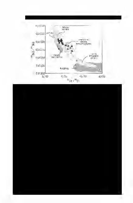 DOBOSI G. & EMBEY-ISZTIN A.: A Pannon-medence alatti alsókéreg jellemzői és eredete 487 4. ábra. A Pannon-medence granulit xenolitjainak 87 Sr/* 6 Sr- 143 Nd/ 144 Nd diagramja.