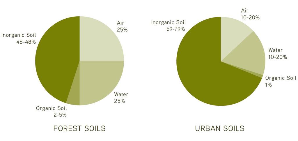 Talajok Városiasodás hatása a talajokra - összetétel Forrás: http://www.