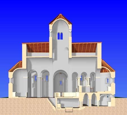 korban jellemzővé vált bazilikális templomterek és a keleti kereszténység kupolás