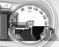 Kilométer-számláló Sebességmérő A hordozható hamutartó a pohártartókban helyezhető el.