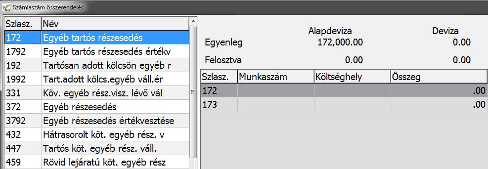 Gépi nyitás A főkönyvi kivonatot az előző könyvelési év zárása nélkül is, de természetesen (a társasági adóbevallás elkészítése) a zárás után is meg lehet nyitni, a Nyitás/Főkönyvi kivonat gépi