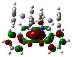 A 130 ligandum, a zárt elektronhéjú 131a,b, és 132e komplexek szerkezetének meghatározását 1 -, 13 C- és 15 N-NMR spektroszkópiai módszerekkel végeztük, a párosítatlan elektronokat tartalmazó a