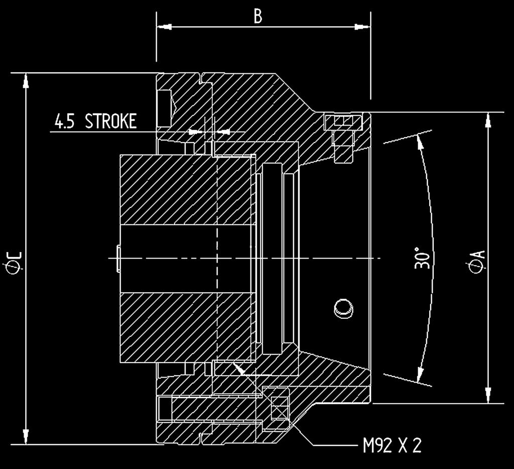 HP erőszorítós patronos befogó HP65 modell kompakt kivitel nagy pontosság ideálisan alkalmazható axiális húzással történő első megmunkálásnál teljesen kompatibilis a kereskedelemben forgalmazott 65