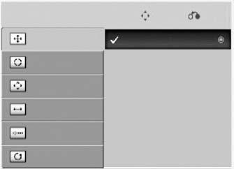 KÜLSŐ BRNDZÉSK BÁLLÍTÁSA Felbontás kiválasztása A normál kép megjelenítéséhez az RGB mód felbontása a PC módnak legyen megfelelő. z a funkció a következő üzemmódokban használható: RGB[PC].