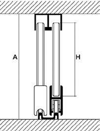 szélessége: C= Üvegtartó sín hossza: D = C-5 mm X + (B+5) x (T-1) T Az üveg mérete: magassága: H-2 mm szélessége: D-1 mm Az