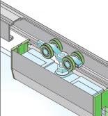n 100 Silent Glass tolóajtó rendszer ART. 0195 ART.