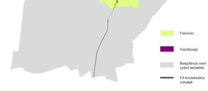 Az átlagos teleknagyság 3000 és 4000 m 2 között mozog, ami megszokott az ilyen falvak esetében.