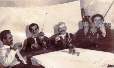 1950-es évek: Beke Károly (Füss, dob, cintányér), Nagy Károly és Nagy