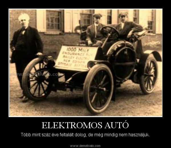 Villamos autók 1 Villamos autók Nem is gondolnánk, de az 1900-as években az autók túlnyomó többsége villamos meghajtású volt; a motorizáció hajnalán az villamos meghajtású autók tették ki a piac