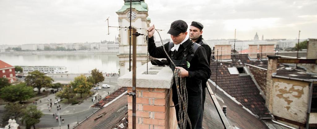 FŐKÉTÜSZ, mint szolgáltató Szolgáltatás célja Az ingatlanok fűtés és meleg víz ellátását biztosító tüzelőberendezések és a hozzájuk kapcsolódó égéstermék-elvezető berendezések