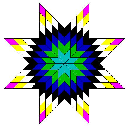 Térkitöltés forgatással Sor( 4, 5, 45) Mozaik(4,4, 5, 45) Fmozaik(4, 4, 5, 45) szinek=("blue","lightblue","green","white","yellow","red","black","lightgreen","gray","orange",