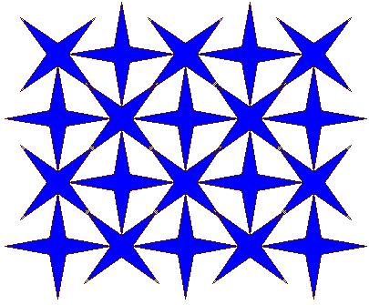 left( 60) turtle.forward( h) turtle.right( 150) turtle.right(15) turtle.forward(h*x) if melyik%2==1: turtle.left(45) def csillagsor( o, h, melyik): for i in range(o): csillag( h,i+melyik) turtle.