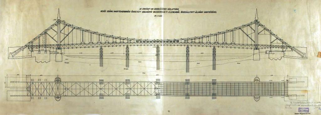Tervek a híd régi formájában való újjáépítésére A hidat először eredeti formájában