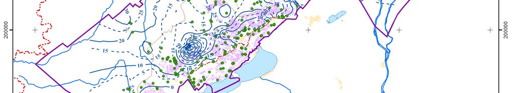 1) állapot és a karsztvízszint változása 2003 és 2014 között Forrás: Hydrosys Kft.