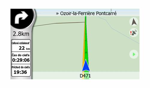 11 Nasledujúca ulica / nasledujúce mesto (č. 11) Toto pole zobrazuje cestu alebo ulicu, ktorá nasleduje v itinerári.