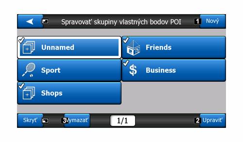 Tip: Ak chcete čiastočne zobrazenú skupinu zobraziť úplne, použite toto tlačidlo dvakrát. Najprv skryjete celú skupinu, potom sa zobrazí so všetkými jej podskupinami.