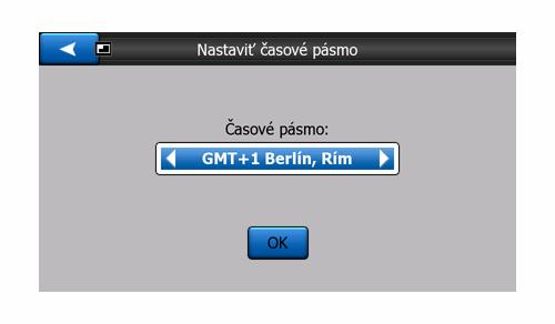 zvolenom jazyku hlasovej navigácie, pod voličom sa zobrazí červené výstražné hlásenie. 6.4.5.