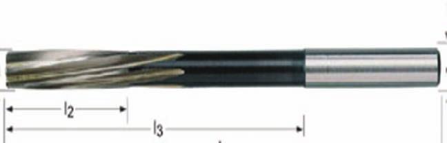 18 15050100 Kézi dörzsár, gyorsállítású Kivitel: Jobbos vágás cserélhető HSS késekkel, gyári szabvány és hengeres szár négyszög hajtással.