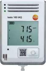 (Lux) és UV érzékelővel testo 160 IAQ testo 160 IAQ WiFi-s levegőminőség adatgyűjtő kijelzővel, valamint hőmérséklet,