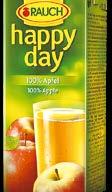 préselt almalé (nem sűrítmény) Happy Day üdítő 100%: alma, 2 dl Bravo üdítő 12%: alma, narancs,