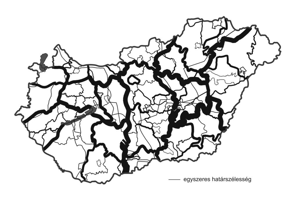 Magyar Tudomány 2004/9 integrálódási folyamat is. Az ország nemzetiségi-regionális alapstruktúráját a nemzetiségi peremterületek és a magyar többségû belsõ magterületek határozták meg.
